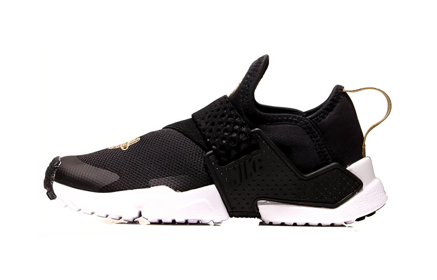Nike Huarache Extreme Trendy Cushioning, Wear Resistant Low top Kids  Running Shoes Black Gold AH7826-007 29.5
