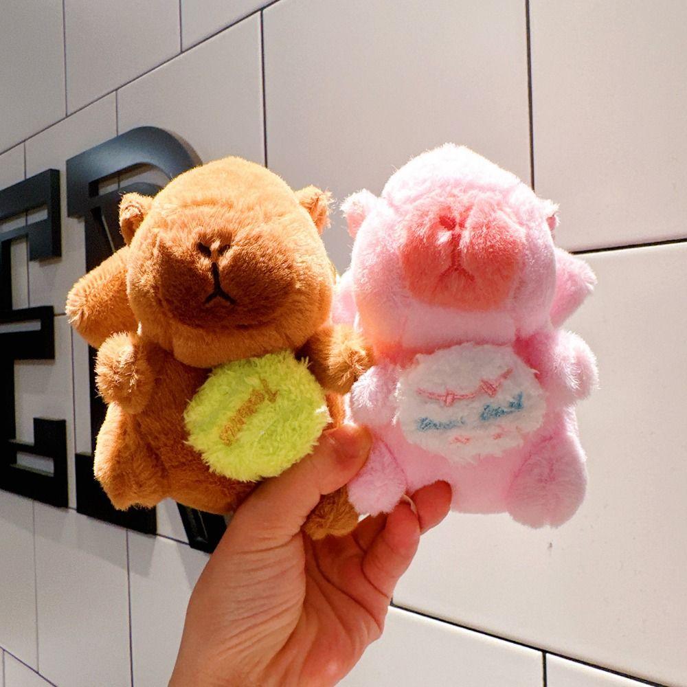 

Fluffy Capybara Pull-out Toys Flapping Wings Capybara Pull-out Doll Pendant Birthday Gift розовый