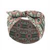 Wide Boho Print Headband Elastic Turban Headwear Casual Bohemian Hair Bands  for Yoga Biker