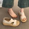 Thick Platform Roman Sandals Women Summer Soft Soles Slides Two-Wear Slippers Skirt Matching Shoes