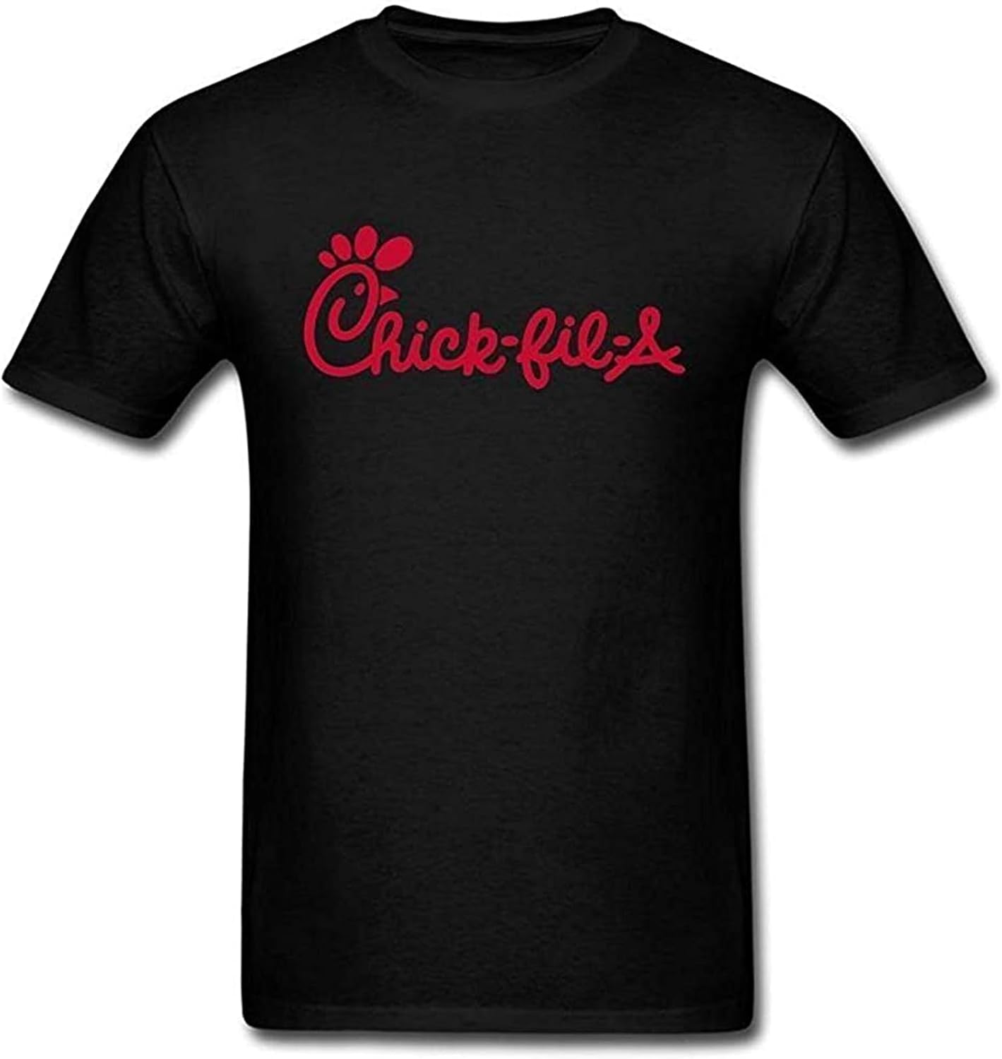 Men s Chick Fil A Logo Short Sleeves T Shirt Black L чёрный