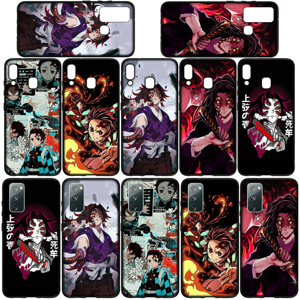 Handyhülle für Samsung Galaxy S25 S24 S23 iPhone 16 15 Xiaomi Redmi Note 14 13 12 16E X Pro Max OPPO Moto Huawei Kokushibo Tanjirou Demon Slayer Hülle