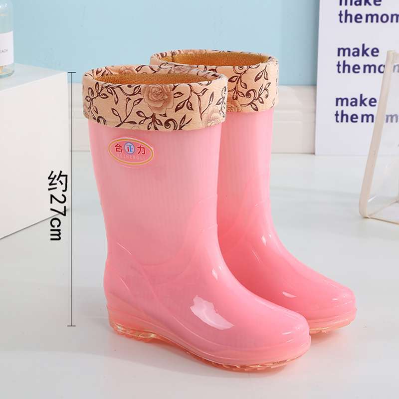 Gelee transparente Regenstiefel Wasserstiefel Regenschuhe Damen Sommer Regentage Arbeit schnelltrocknende Gummischuhe abriebfest Küche hoch wasserdicht s