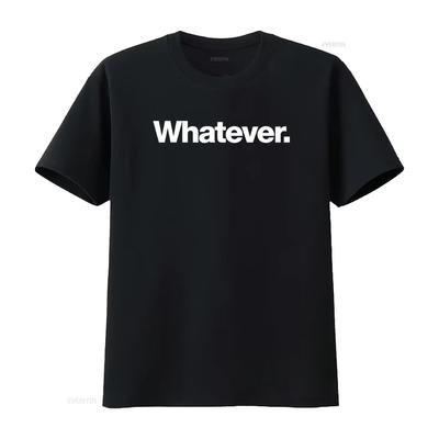 Was auch immer Ein Design, das das Wort T-Shirt sagt, vintage gewaschen Stilvolles grafisches Mode Vielseitiges Oberteil Für den täglichen Gebrauch Bequem
