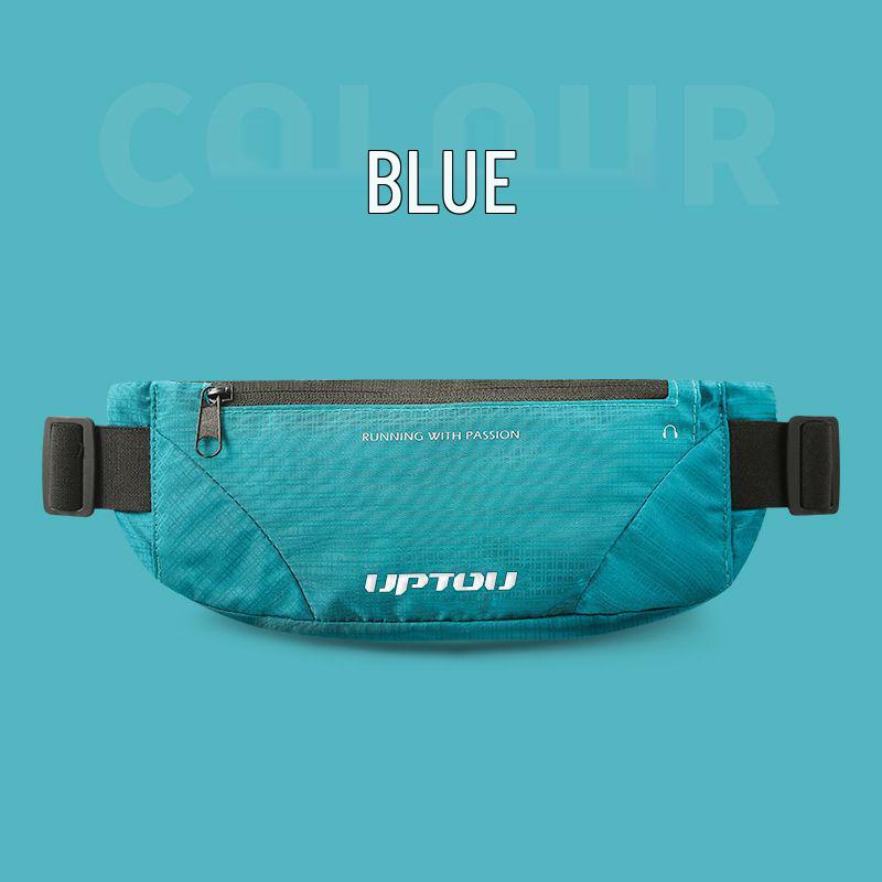 

Многофункциональная водонепроницаемая поясная сумка для бега для мужчин и женщин - Вмещает телефон, идеально подходит для фитнеса, марафона и спортивных мероприятий синий