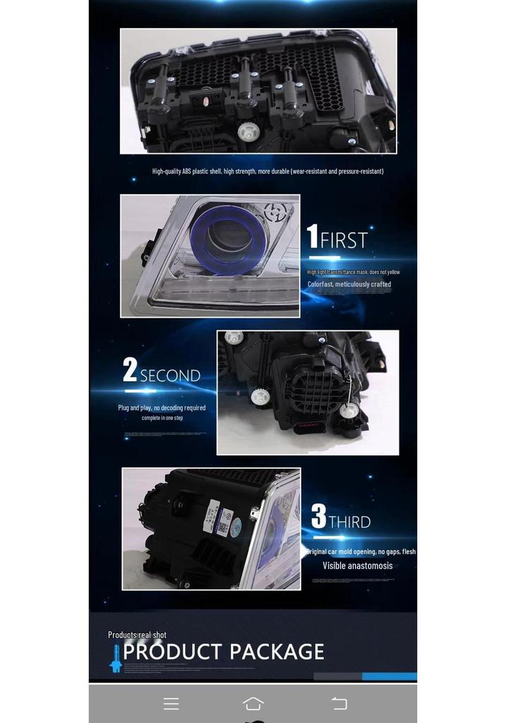 Ultra-Bright LED Headlight Assembly for 2019 Ouman GTL Model