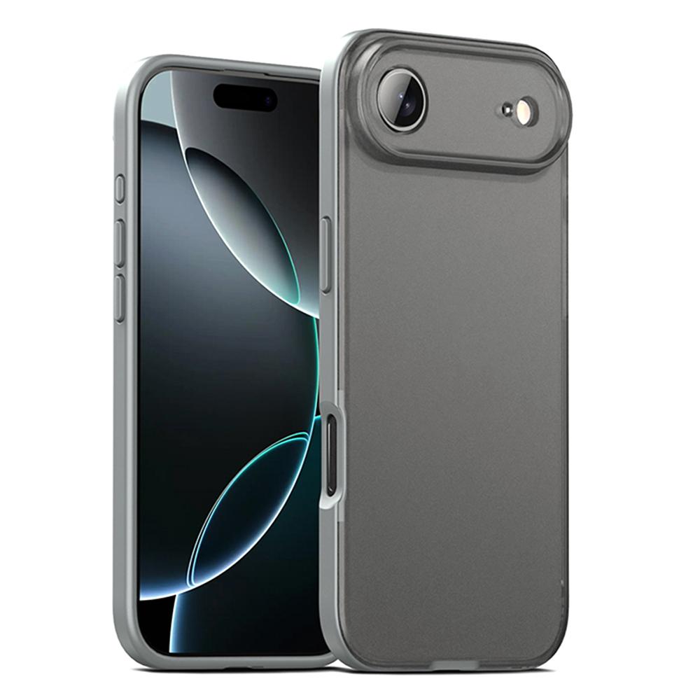 

IPAKY For iPhone 17 Air Case Shockproof PC+TPU Matte Phone Cover Grey