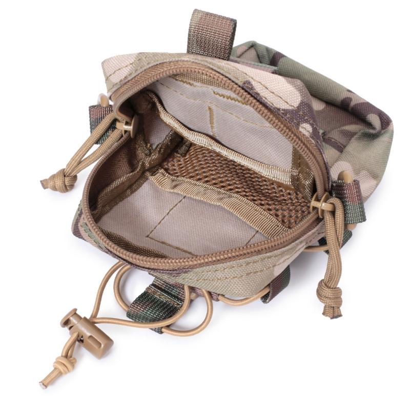 Outdoor Camping Belt Bag Tactical Pouch Mobile Phone Bag Water Bottle Carrying Pouch Small Hiking Gear Tool Organizer