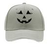 Distressed Jack Pumpkin Face Halloween Sandwich Baseball Cap Sun Cap Outdoor Workouts Hat
