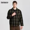 Mark Fairwhale Men's Japanese Retro Plaid Casual Shirt