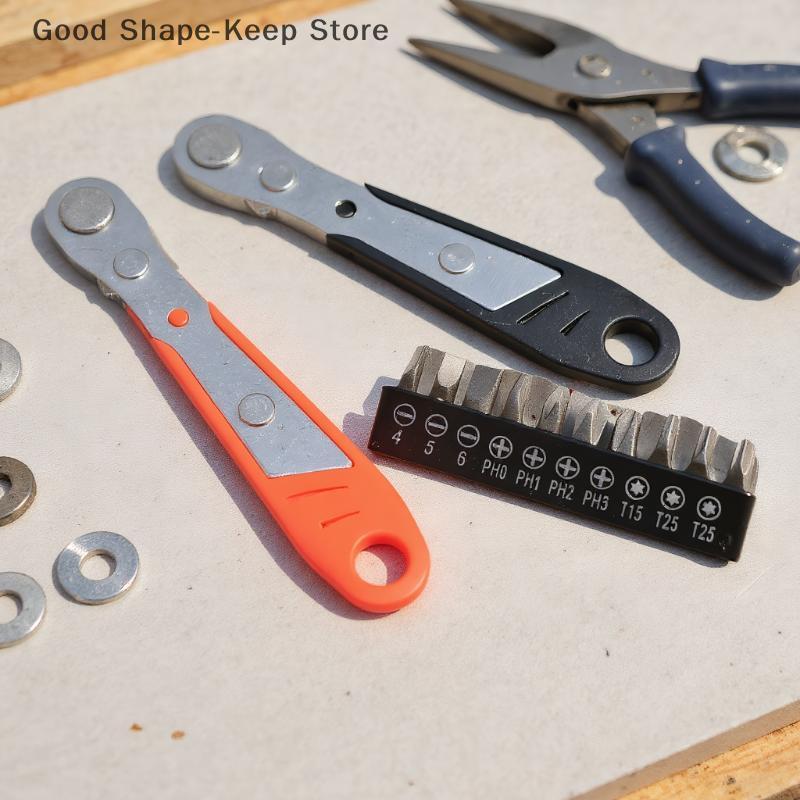 Multifunktions-Ratsche Schraubendreher, Mini-Steckschlüssel, Schnelle Handwerkzeuge, Heimwerker-Reparatur, 1 Stück
