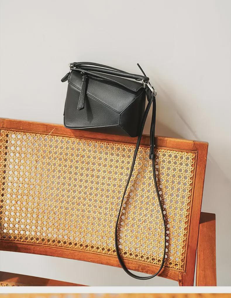 Retro-Style Genuine Leather Large-Capacity Ladies' Crossbody Shoulder Bag