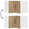 Wall Mounted Corner Cabinet PORTO Artisan Oak 57 X 57 X 40 Cm