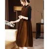 D.F.DEAR Retro Sleeveless Suspender Midi Dress