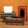 Luxury Book Style Tissue Box Napkin Holder Case Paper Box Container Fashion Hotel Storage Box Home Table Decoration Ornaments