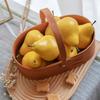 Simulated Fruit Ornaments Pear Fruit Basket Desktop Decorative Handicrafts Storage Container Home Decoration Accessories