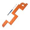 Handle Free Slotting Tool Aluminum Alloy Wood Grooving Guide Slot Positioning Tool for Kitchen Cabinet Closet Door Wardrobe