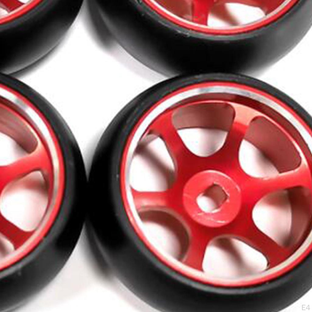 4/set RC Car Wheel Rim Tire Set 25mm Wear Resistant for K969K989RCRC Crawler Hobby Parts