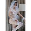 Ladies' Sexy Lingerie Midnight Passion Sexy Transparent Hollow Lace Bridal Dress Uniform Seductive Role-playing Erotic Clothing