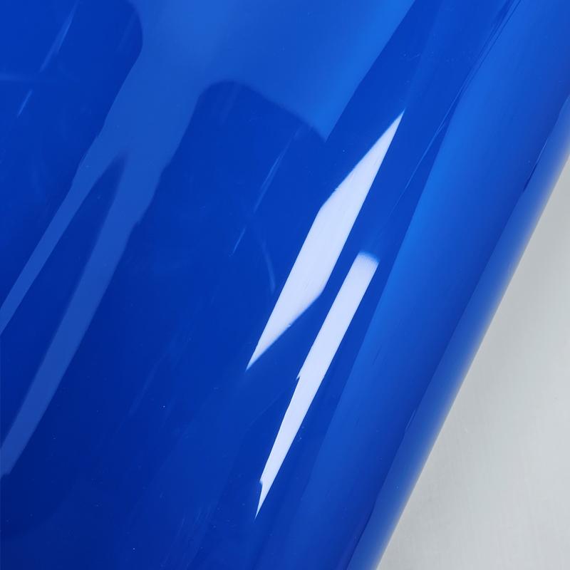 High Glossy Royal Blue Vinyl Wrap Car Film Covering Stikers for Car Tuning Stickers Decals for Vehicle Adhesive Vinyl Roll Cover