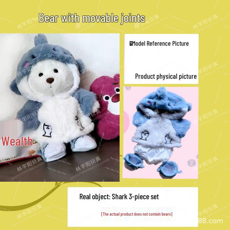 11-Joint Bear Plush Doll: Transformable Rag Doll Gift for Girls