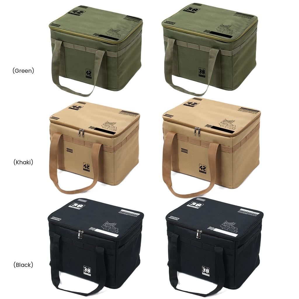 30/42L Camping Cooler Bag Tableware Handbag Field Divider Insulation Foldable Storage Box Outdoor Picnic Travel Organizer Boxes