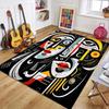 Dubbelzijdig Abstract Kunst Vloerkleed Levendig Stijlvol Zacht Antislip Vloerkleed voor Trendy Woonkamers Artistieke Woonruimtes