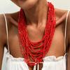 Fashionable Adjustable Length Necklace Beads Necklace Multilayer Jewelry Beads Bracelet Elegant Neckwear for Everyday