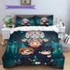 J-Jujutsu K-Kaisens Chibi Character Set Duvet Cover & Pillowcase, Birthday & Holiday Gift.chl