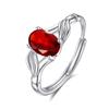Natural stone s925 sterling silver ring women's adjustable non-fading ring Xiaohongshu popular high-end accessories women's daily jewelry gift