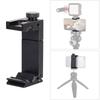 Phone Tripod Mount Metal Tripod Adapter with Hot Shoes Arca Port and 1/4in Screw Holes Adjustable Cellphone Stand Holder