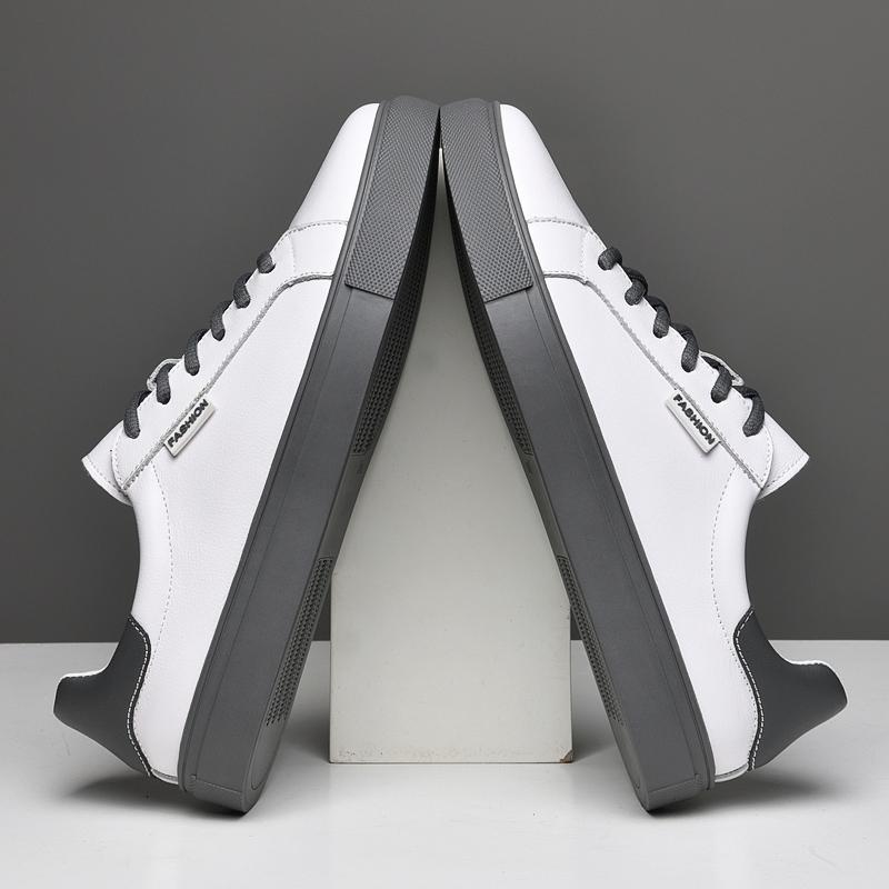 Fashion High Quality Mens Genuine Leather Shoes Comfortable Sneakers Fashion Designer Vulcanize Shoes Soft Versatile Skateboard Footwear