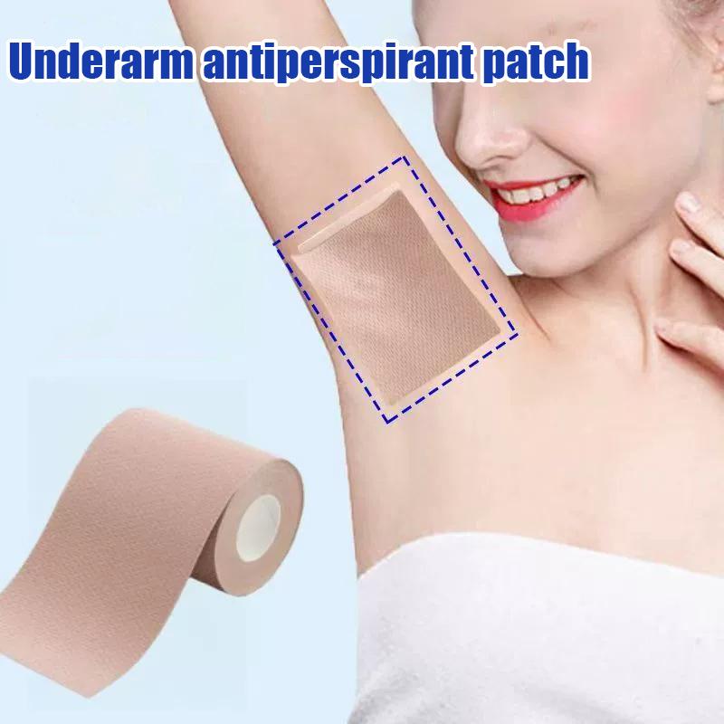 5M Sweat Absorbing Underarms Stickers Natural Skin Tone Color Invisible Feet Anti-Sweat Roll Bonding Unisex Cloth Sweat Pads