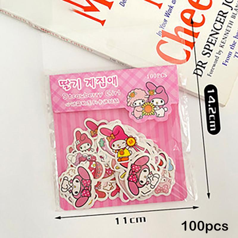 

100 листов креативных мультяшных капибары почакко куроми клейкие наклейки канцелярские наклейки для студентов скрапбукинг декоративные наклейки своими руками