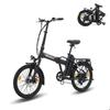 SPATIAL Vélo Électrique 20"Pliant - Moteur 250W-Batterie 36V/13Ah- 25 km/h Max-100KM Max(Mode ASSIST)- Shimano 7 vitesses-Noir