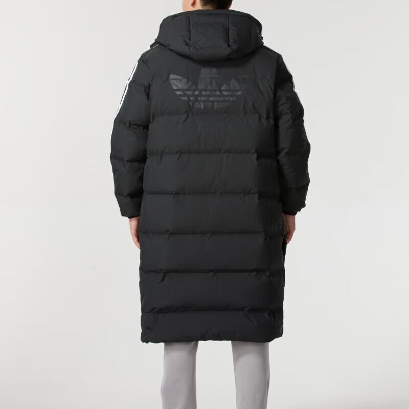 adidas Originals Cálido Cortavientos Cremallera Manga Larga Chaqueta Plumífero Hombre Chaqueta Negro JD3749