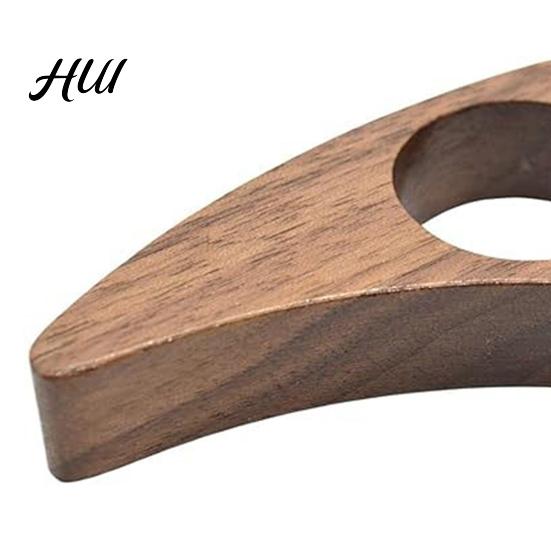 Wood Book Stand Wooden Page Holder Ergonomic Thumb Ring Portable Finger Pain Relief For Readers Lightweight Folder Reading Comfort Accessory Hole
