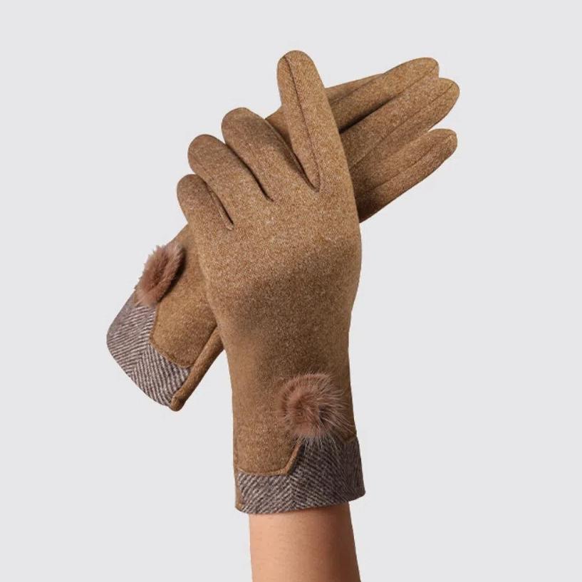 Full Finger Women Glove Touch Screen Driving Mitten New Cycling Glove Winter