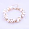 Women Faux Pearl Rhinestone Bracelet Bangle Jewelry Charm Xmas Gift