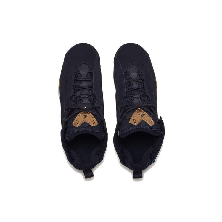 Jordan True Flight Black Metallic Gold GS 343795-070