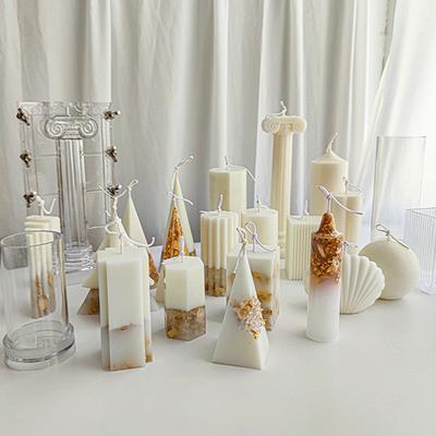 Handmade Crafts Candle Making Molds Columnar Soy Ornaments Aromatherapy Candle Mold Home Deor Wax Model