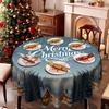 Christmas Tablecloth, Snow Pine Igloo Waterproof Thickened Tablecloth, Christmas Eve Tablecloth