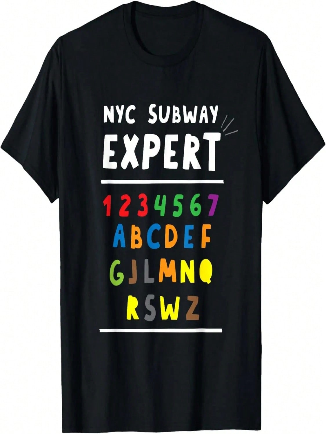 NYC New York City Subway Expert T-Shirt S разноцветный