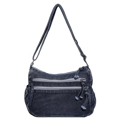 Zaino in Denim, Borsa a Tracolla Singola, alla Moda e Semplice, con un Alto Livello di Aspetto