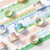 4Pcs Landscape Washi Tape Set Basic Decorative Adhesive Tape Stationery Washitape Scrapbook Album Journal Supplies Masking Tape