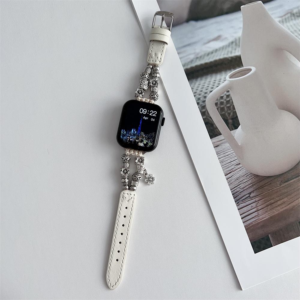 

Ремешок для Apple Watch, высококачественный кожаный ремешок для мужчин серии 9, 7, 8, 5, 6 SE3 Ultra 2, 49 мм, 44 мм, 40 мм, ремешок для часов 45 мм, 41 мм, 38, 42 мм 38mm 40mm 41mm белый