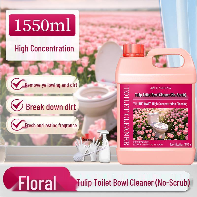 Potente Anticalcare e Deodorante Detergente per WC con Profumo Fresco - Rimuove Macchie e Ingiallimento