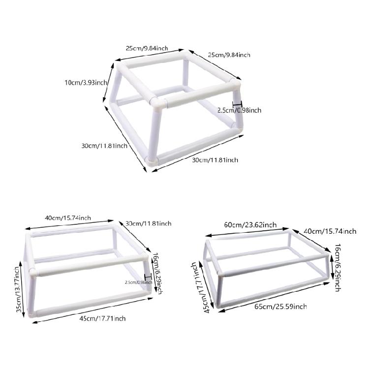 Square Embroidery Hoop Stitching Frame Square Embroidery Clip Frame for Quilting Embroidery Craft
