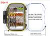 Double-Layer Waterproof Box with 24/32/72-Piece Artificial Fly Fishing Lure Set