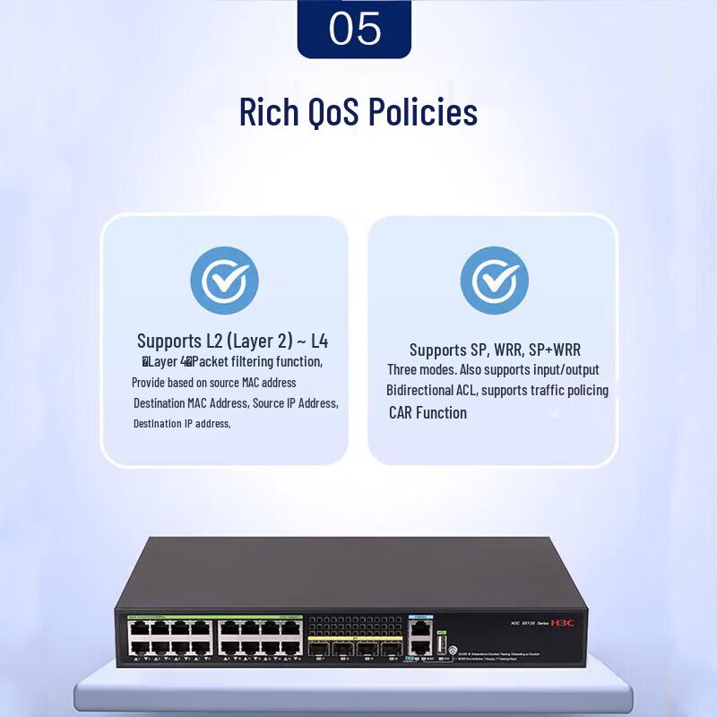 H3C S5135S-16T4S-EI-Q Gigabit Ethernet Switch